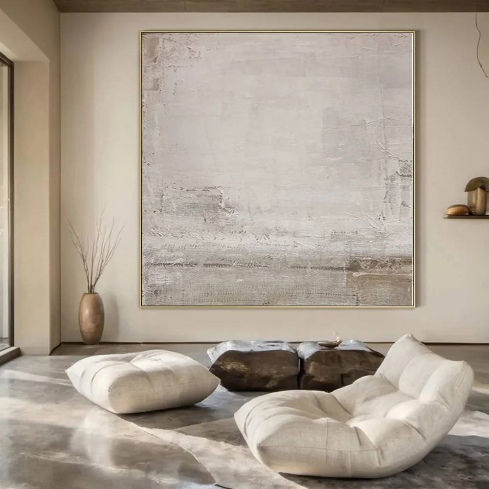 Bedroom White Living - big canvas print for farmhouse decor